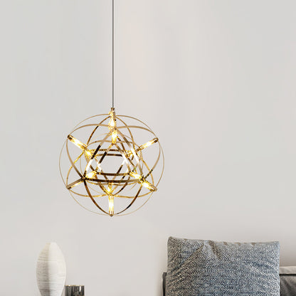 Gold Spark Ball Droplight Pendant Light