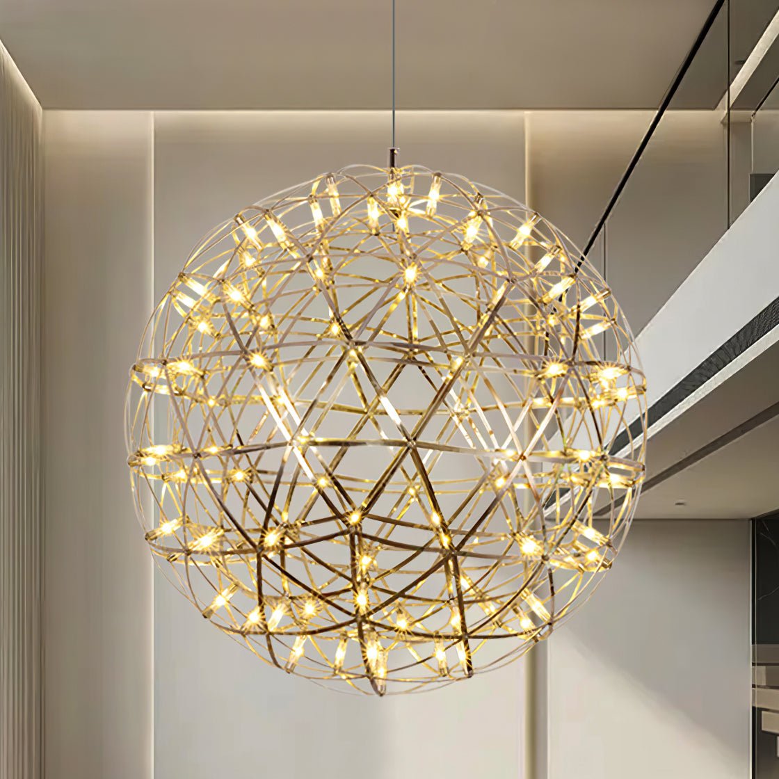 Gold Spark Ball Droplight Pendant Light