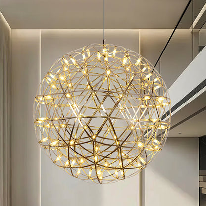 Gold Spark Ball Droplight Pendant Light