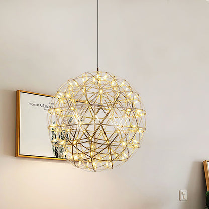 Gold Spark Ball Droplight Pendant Light