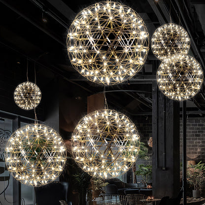 Gold Spark Ball Droplight Pendant Light