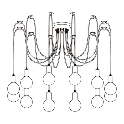 Spider Ceiling Gasolier Chandelier