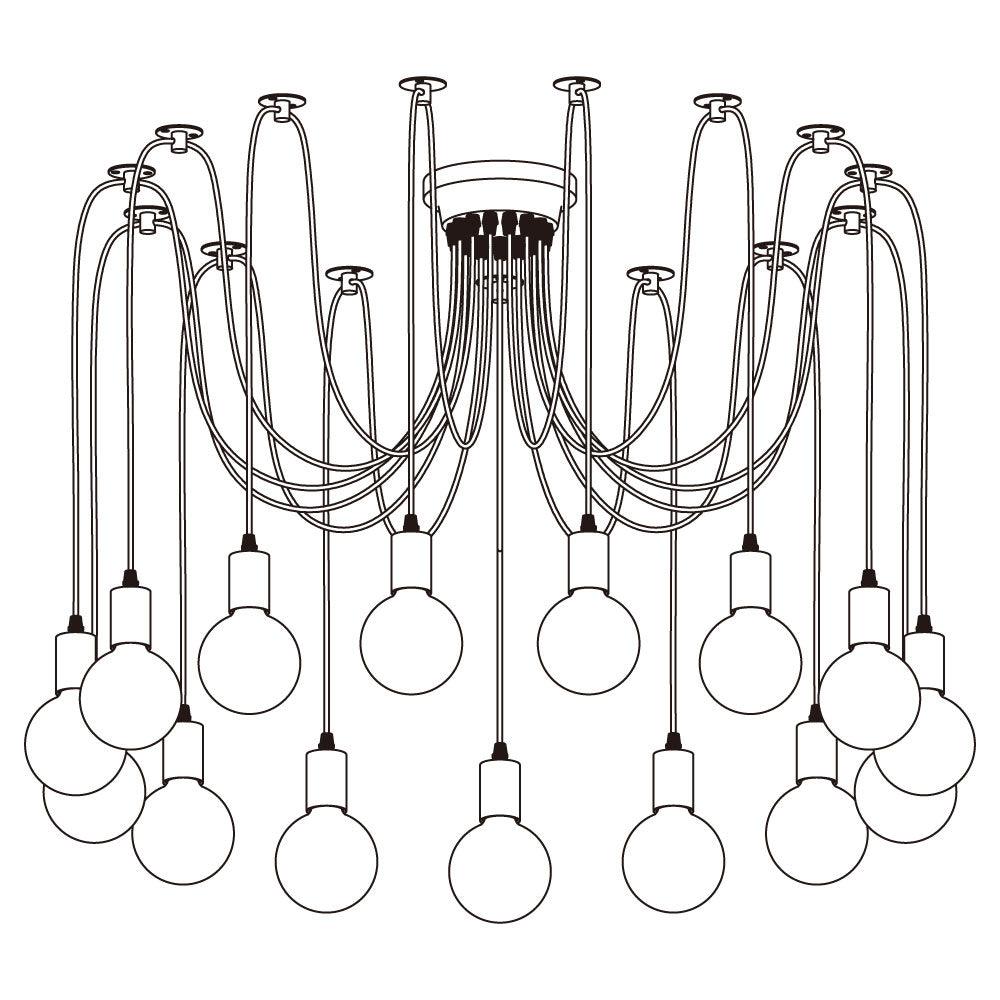 Spider Ceiling Gasolier Chandelier