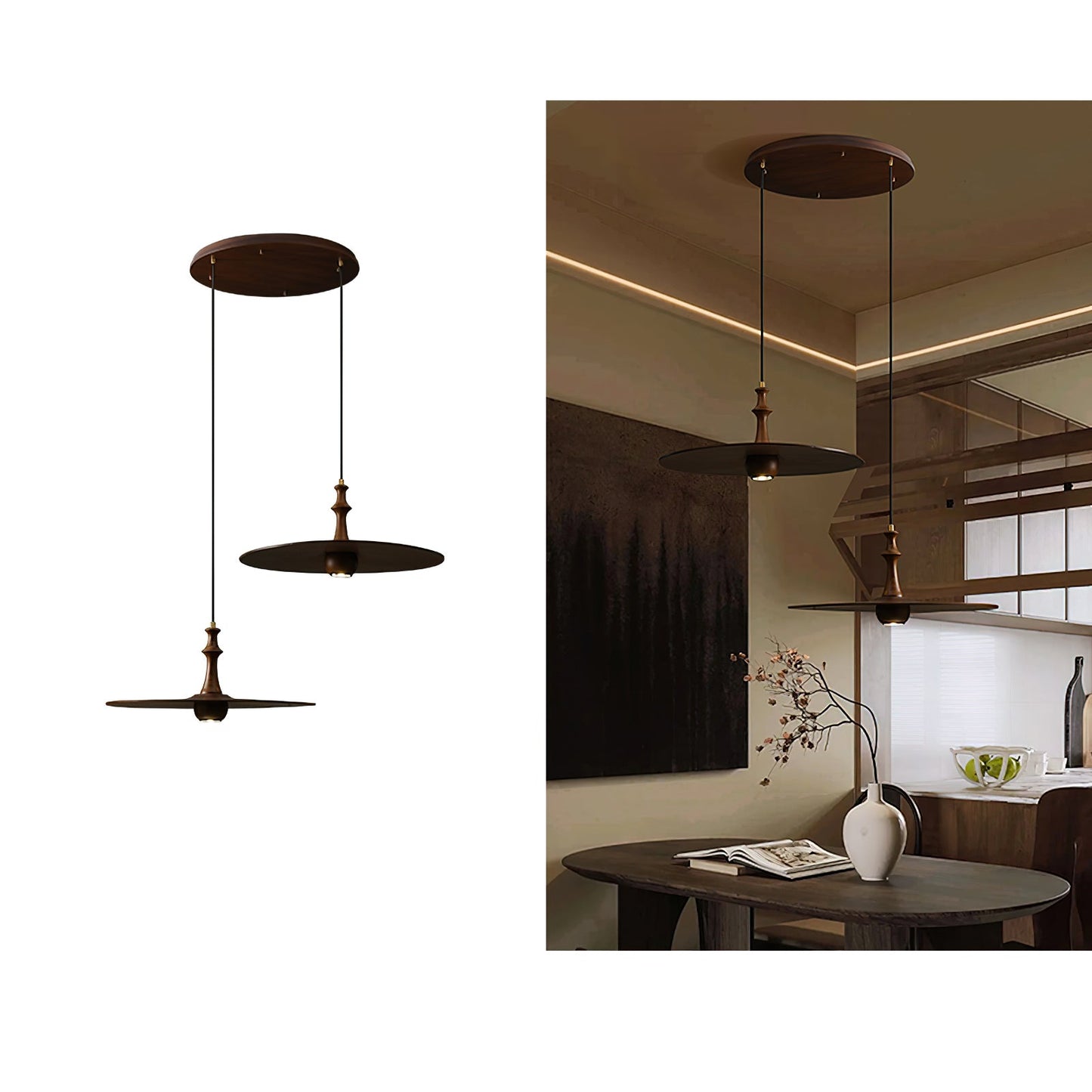 Spindle Disc Houselight Pendant Lamp