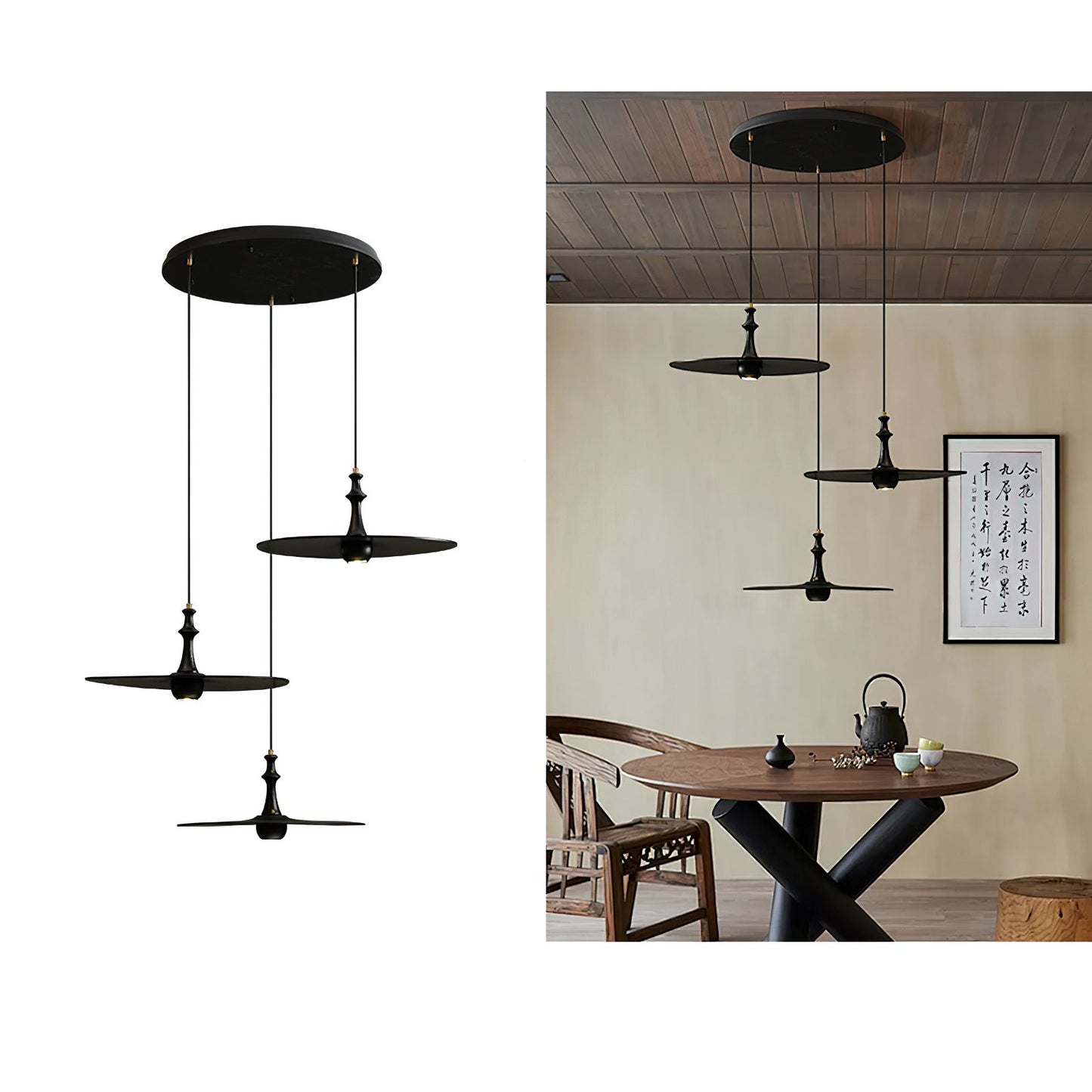 Spindle Disc Houselight Pendant Lamp