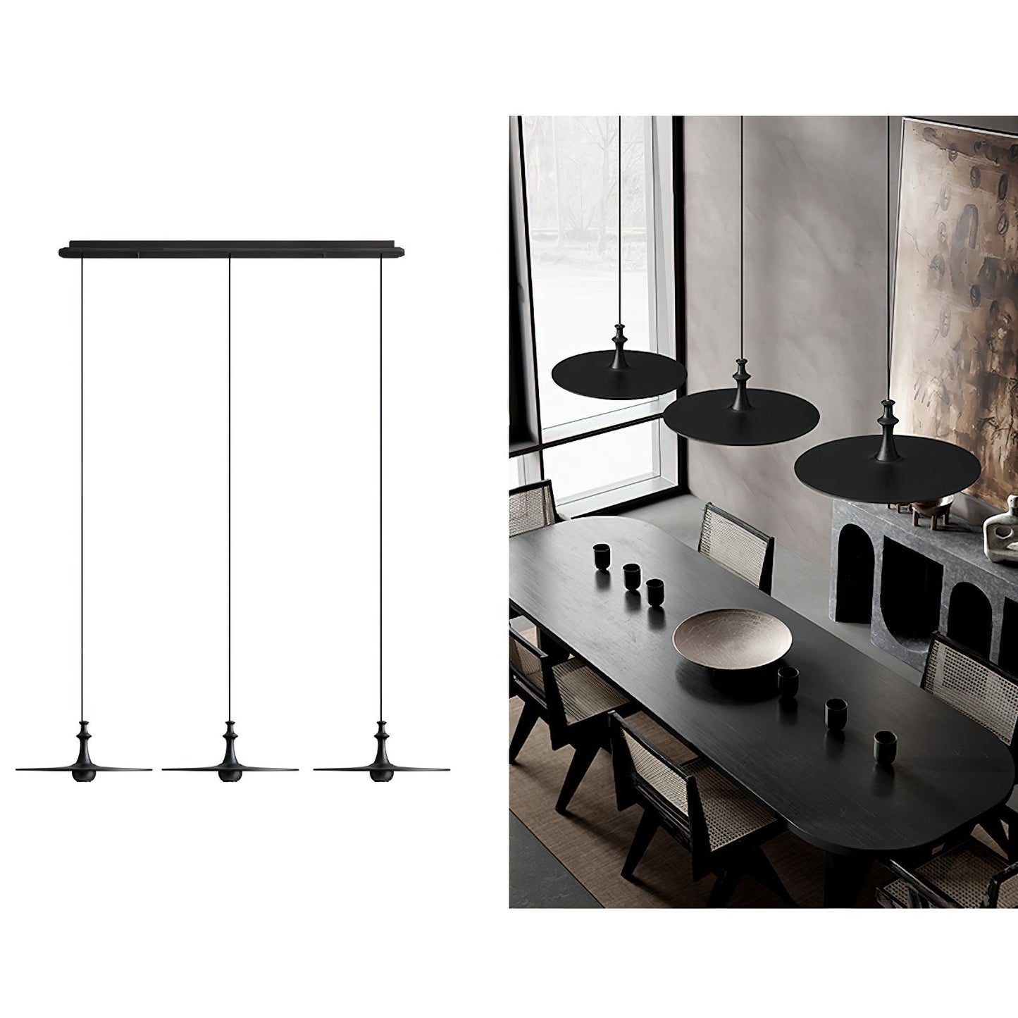 Spindle Disc Houselight Pendant Lamp