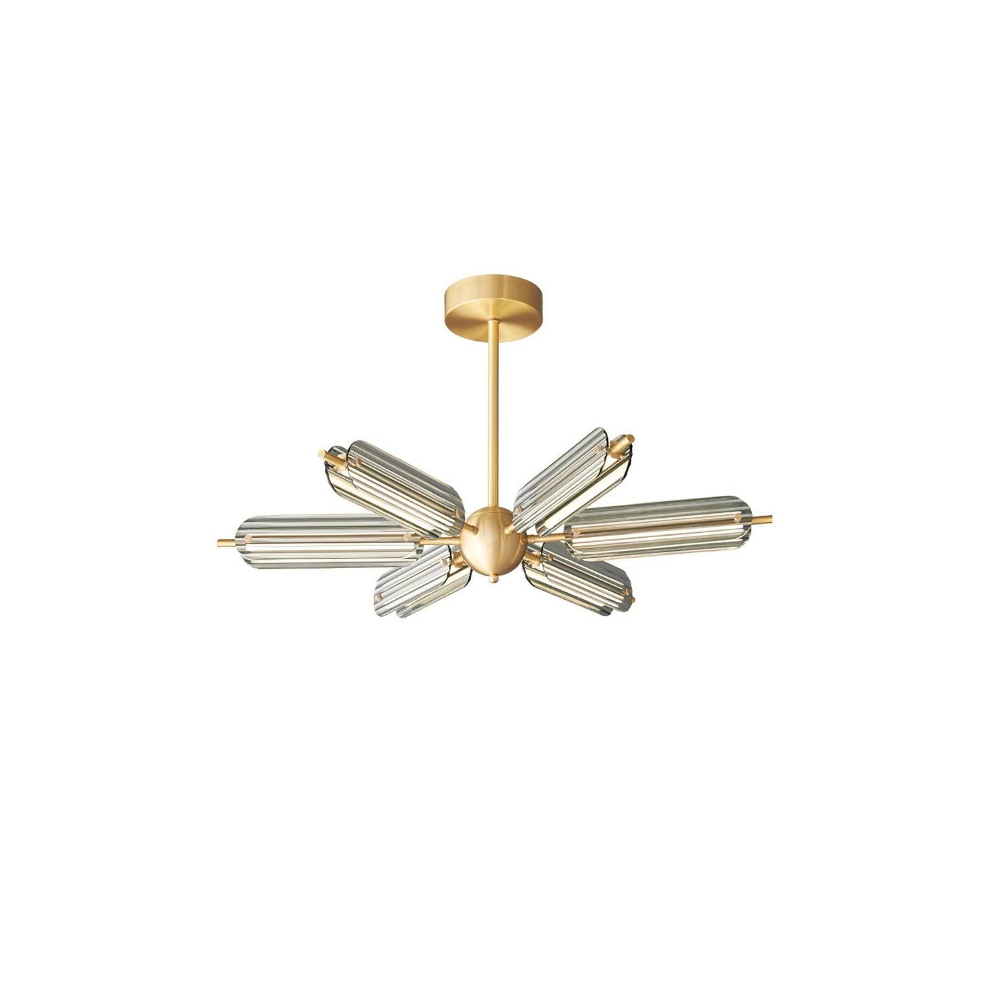 Sputnik Brass Electrolier Chandelier