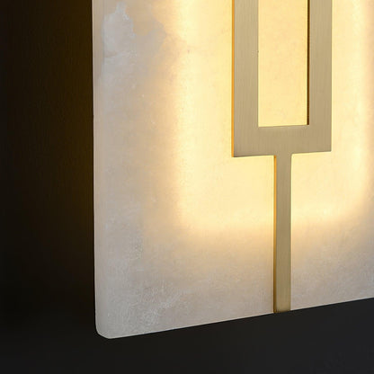 Square Alabaster Wall-mounted light Wall Lamp