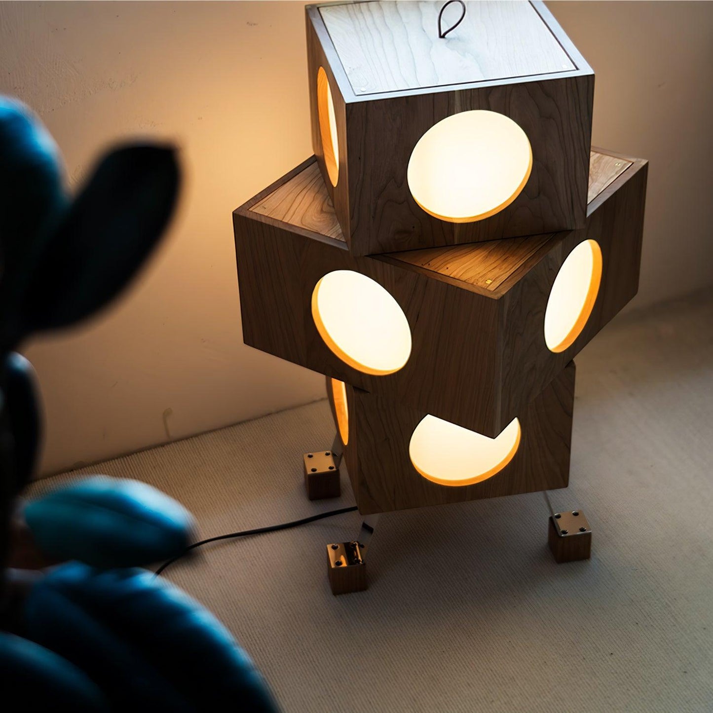 Square Robot Tall Lamp Floor Lamp