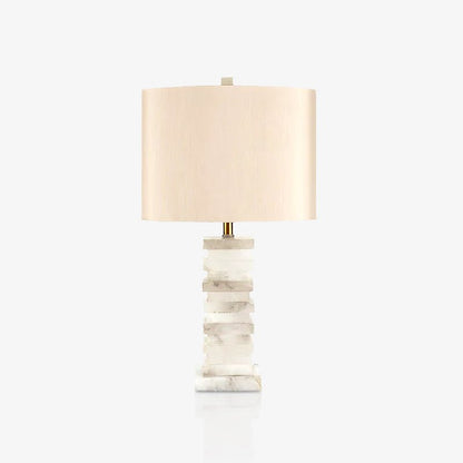 Stacked Alabaster Side table lamp Table Lamp