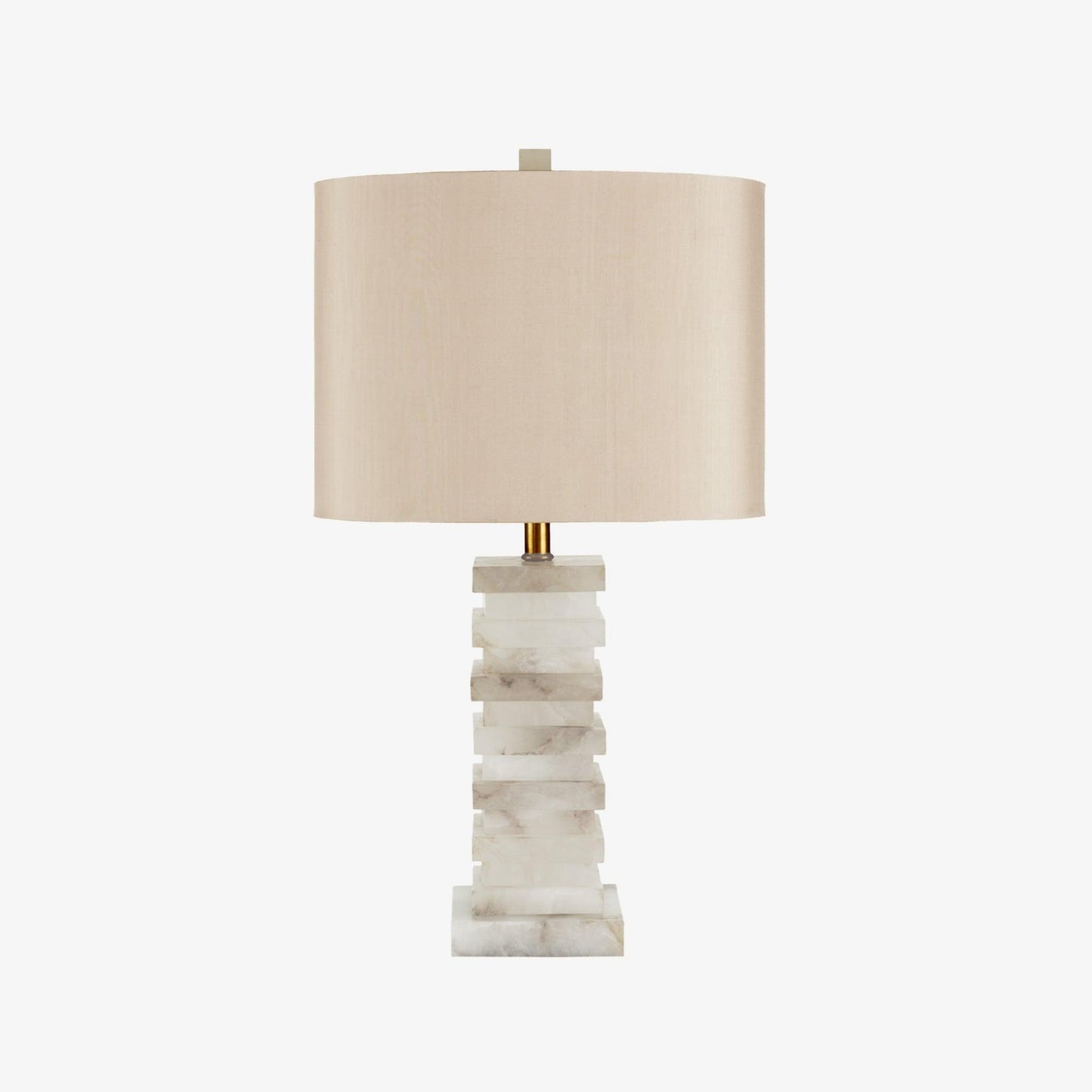 Stacked Alabaster Side table lamp Table Lamp