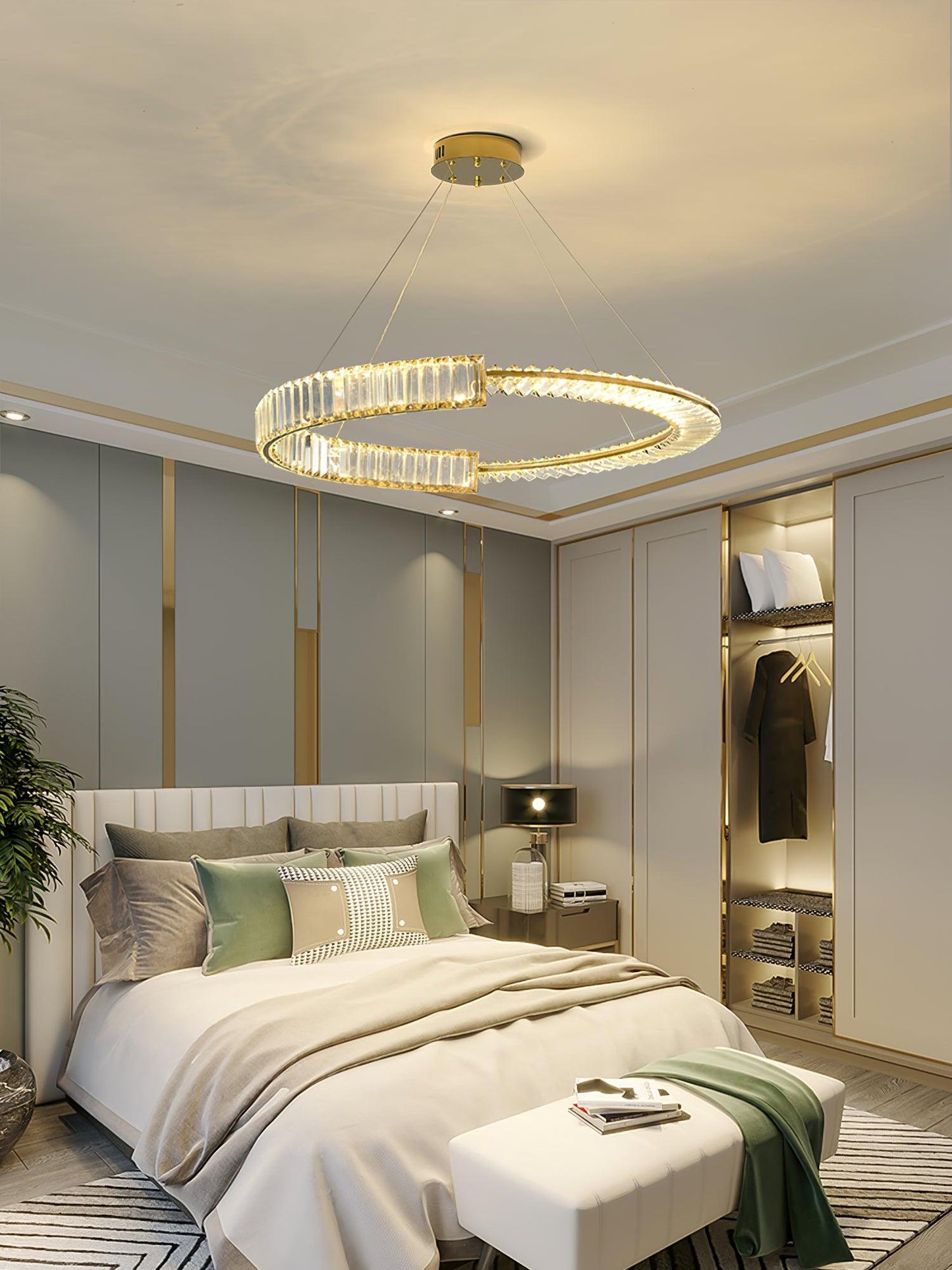 Stella LED Crown Chandelier