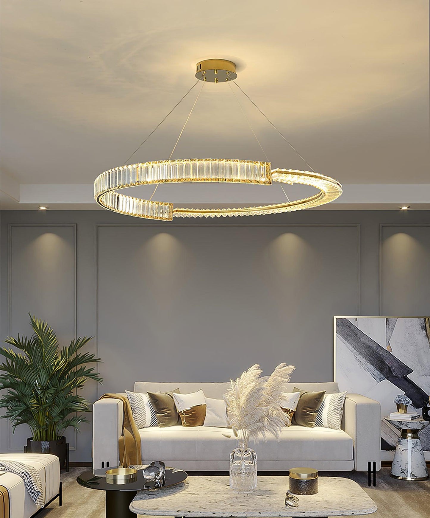 Stella LED Crown Chandelier