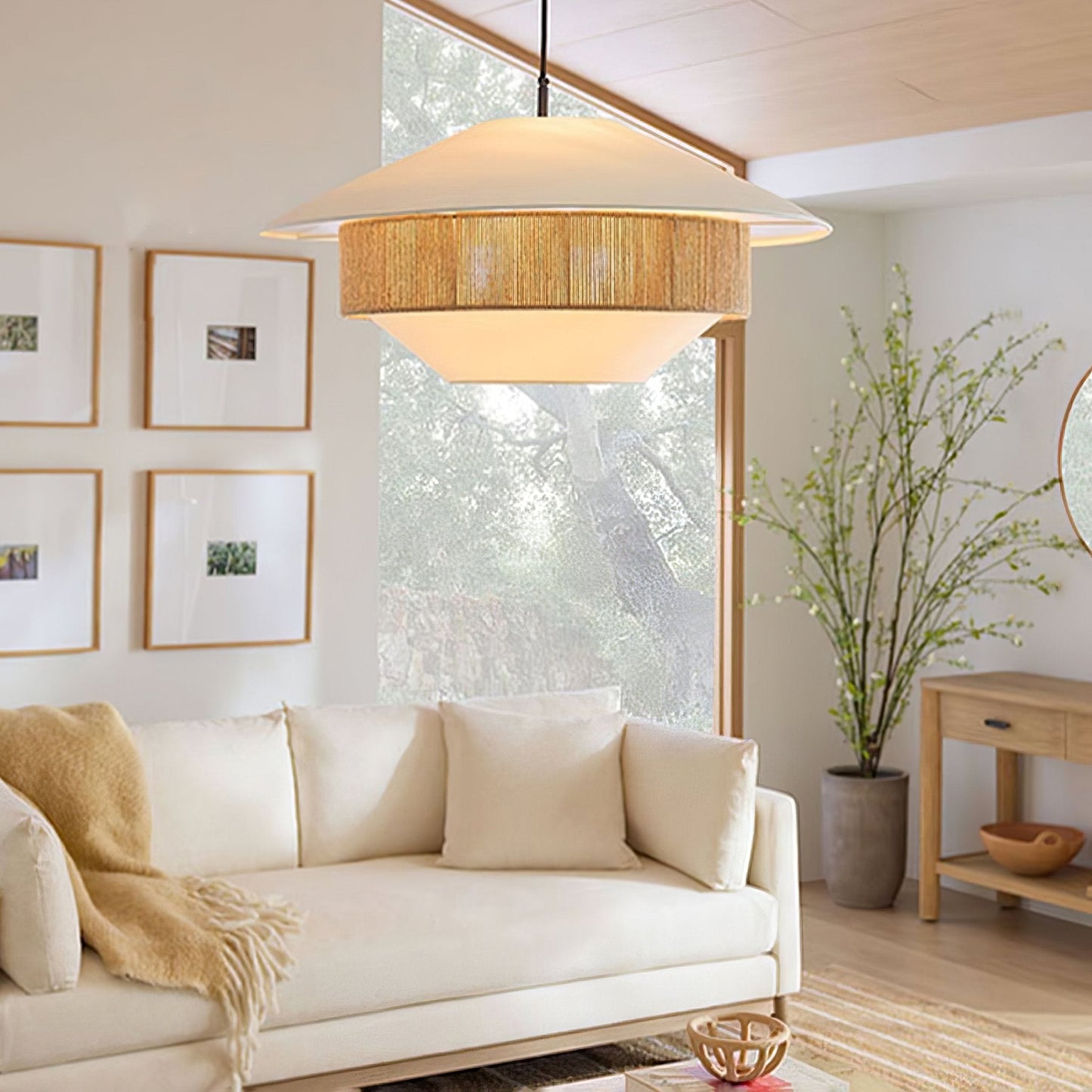 Stevie Woven Hanging light Pendant Lamp