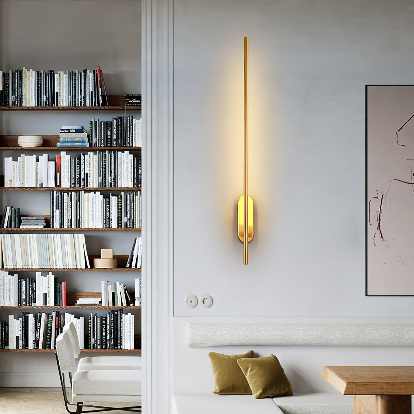 Stick Shaped Metal Wall-mounted light Sconce