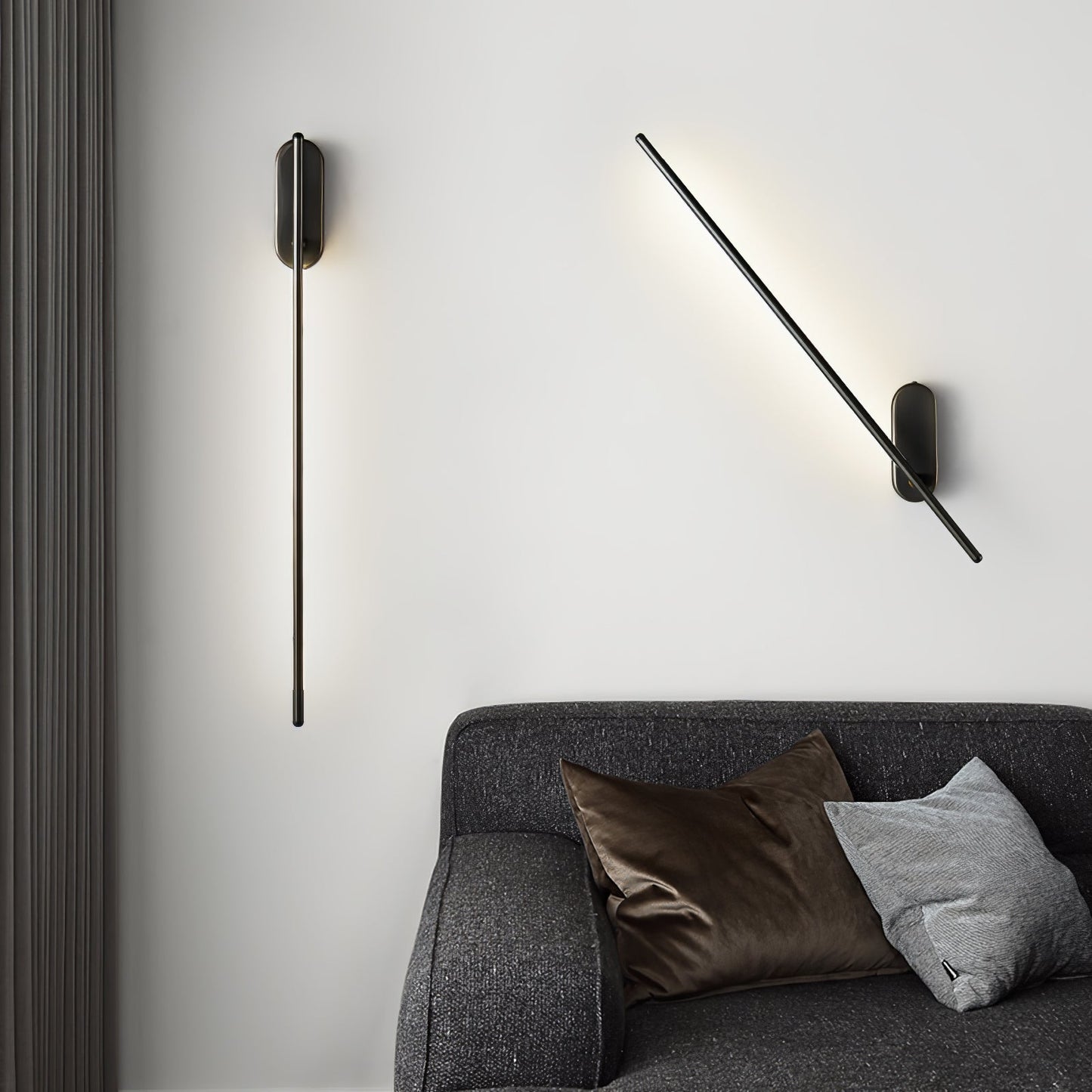 Stick Shaped Metal Wall-mounted light Sconce