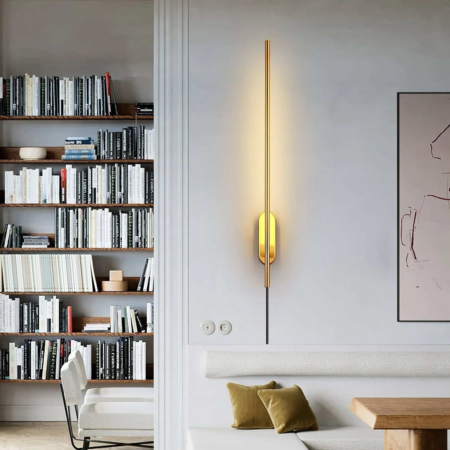 Stick Shaped Plug In Wall-mounted light Sconce