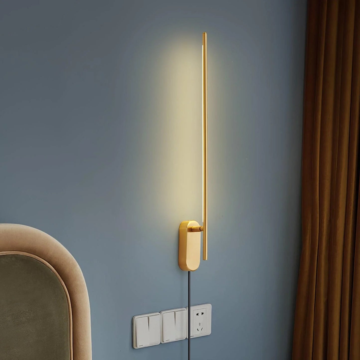 Stick Shaped Plug In Wall-mounted light Sconce