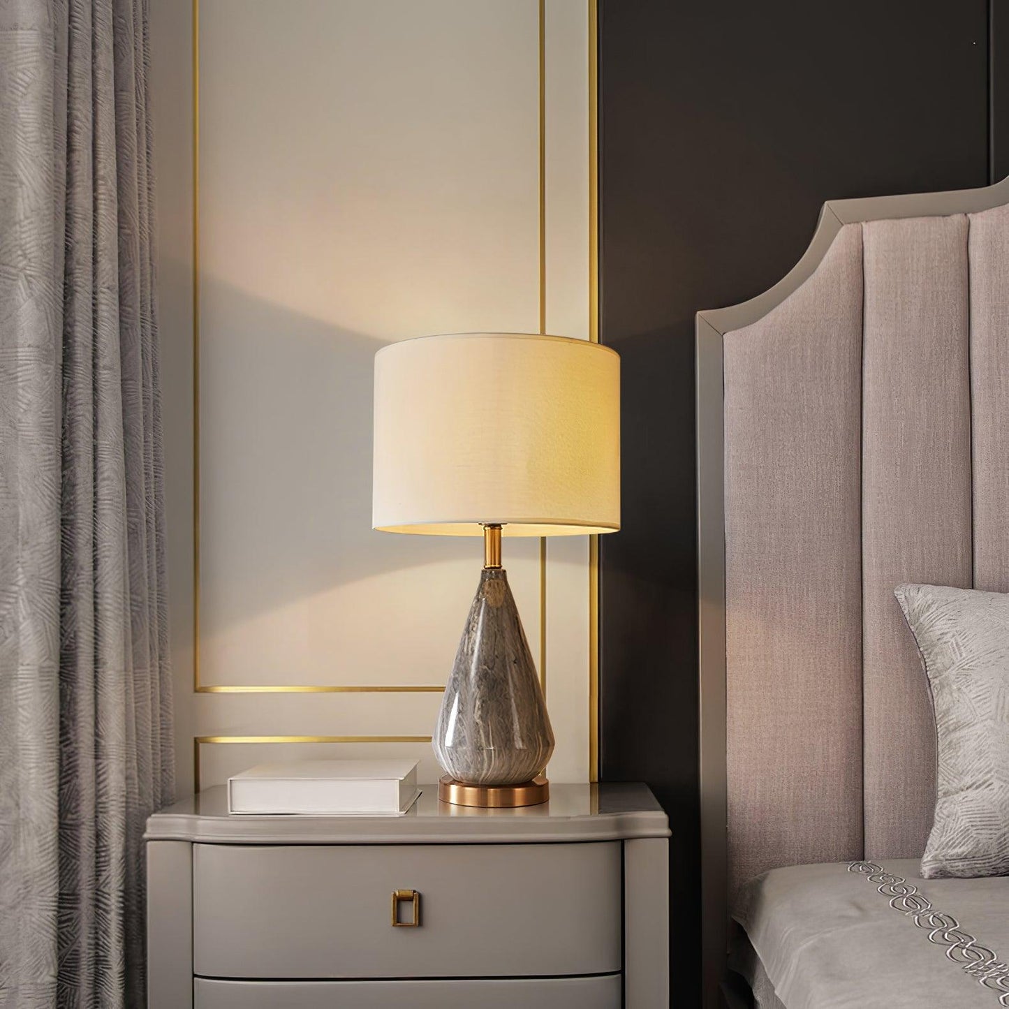 Marble Diamond Accent lamp Table Lamp