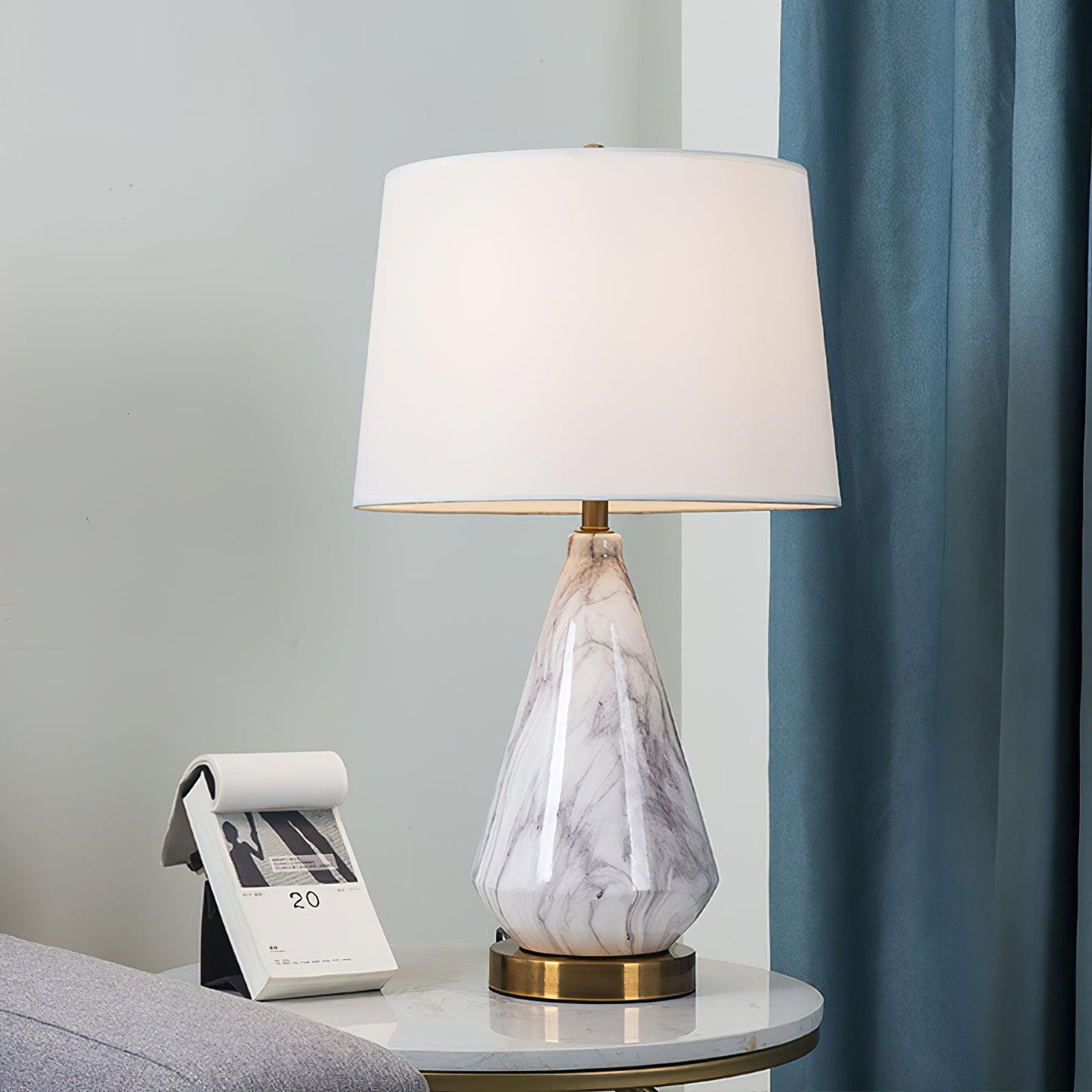 Marble Diamond Accent lamp Table Lamp