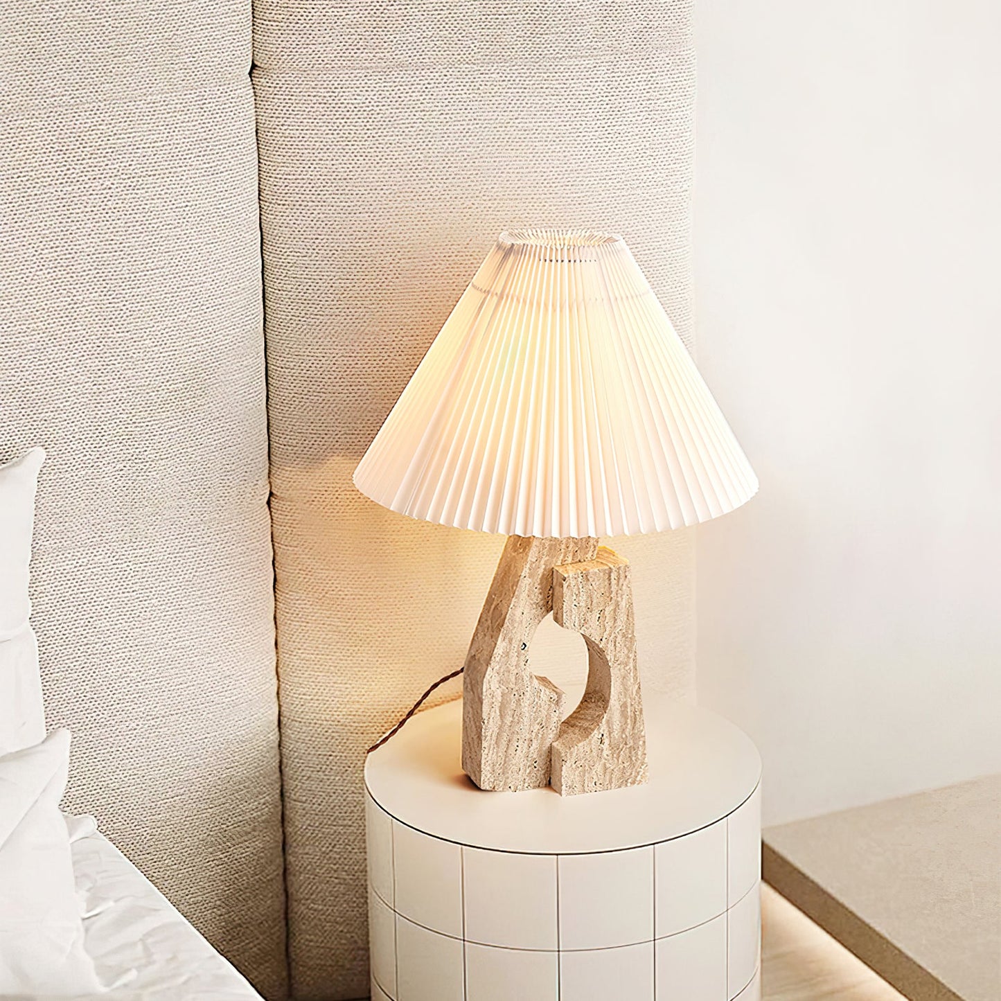 Stone Pillar Portable lamp Table Lamp