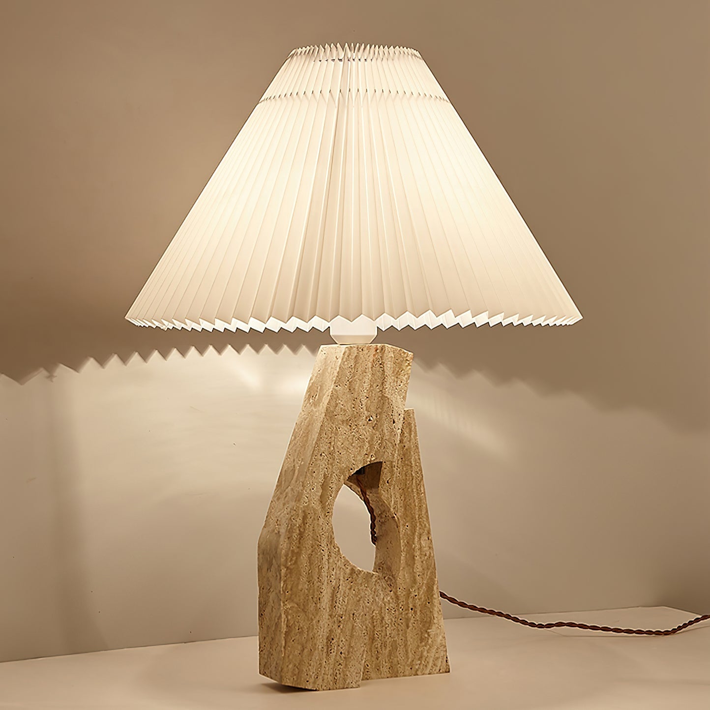 Stone Pillar Portable lamp Table Lamp