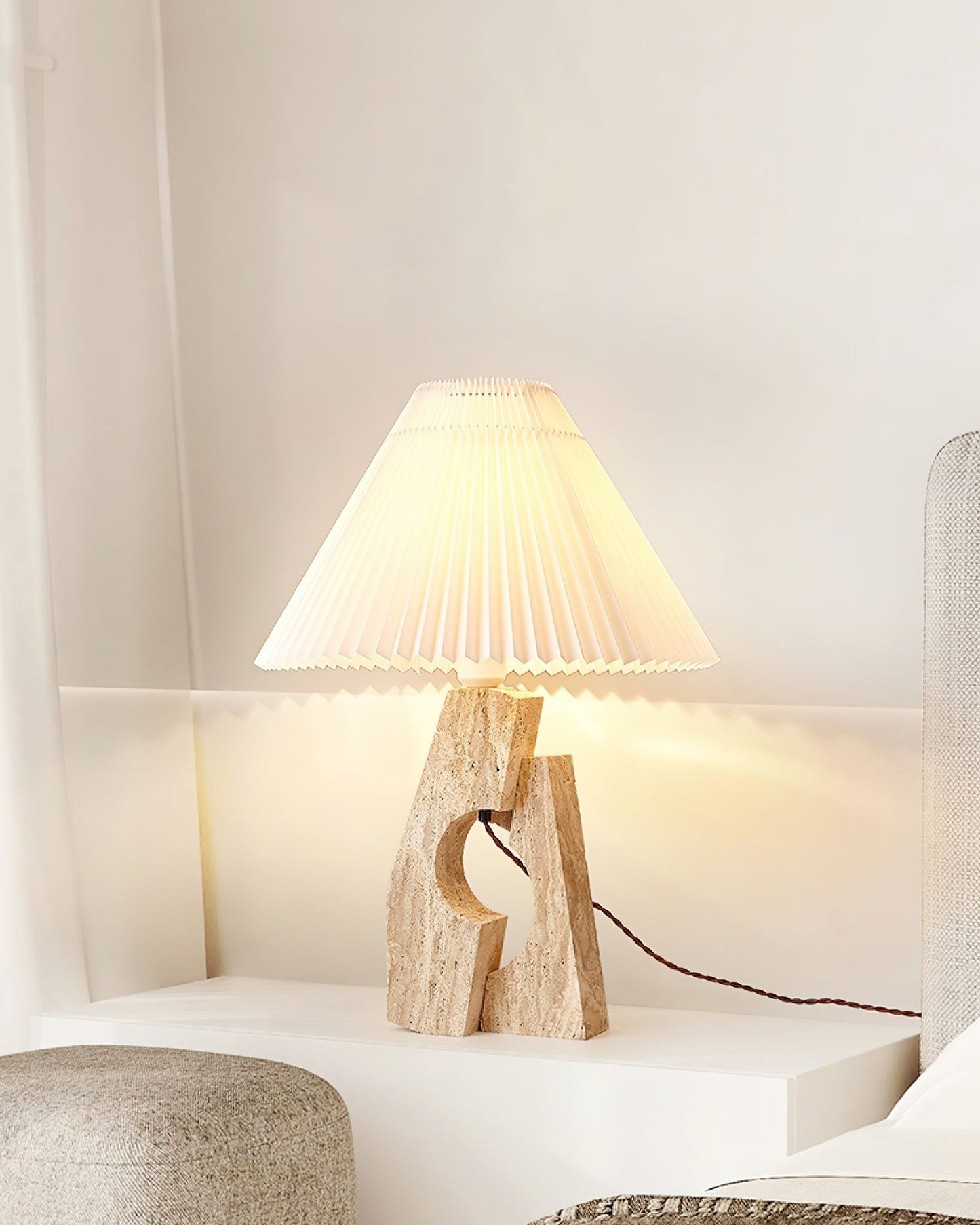 Stone Pillar Portable lamp Table Lamp