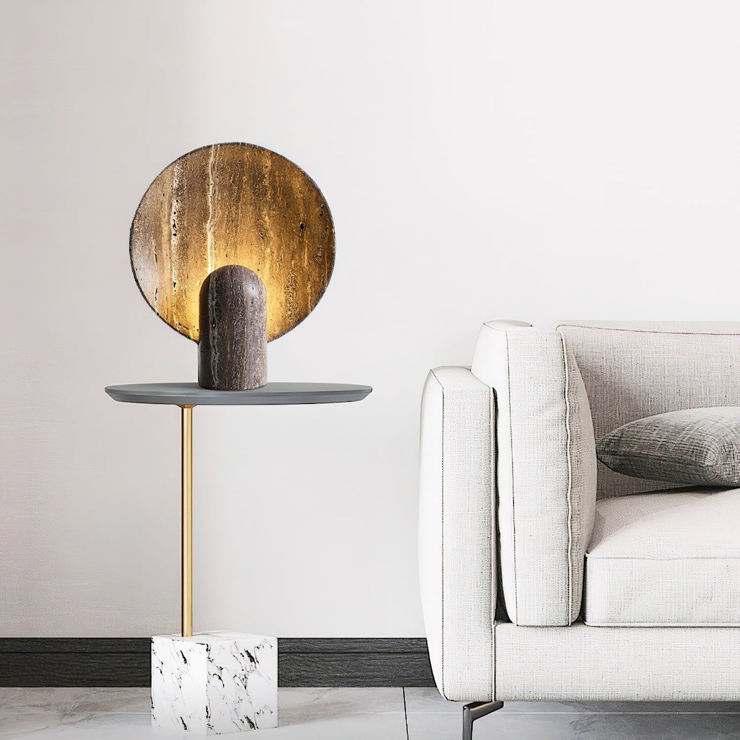 Eclipse Stone Nightstand lamp Table Lamp