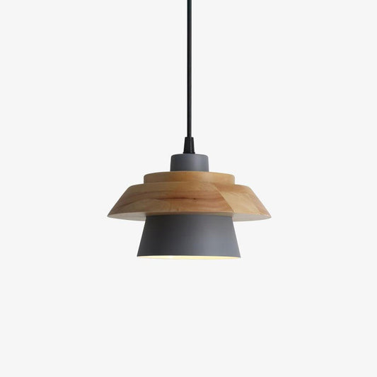 Stone Wood Droplight Pendant Lamp