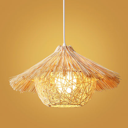 Straw Hat Hanging light Pendant Light