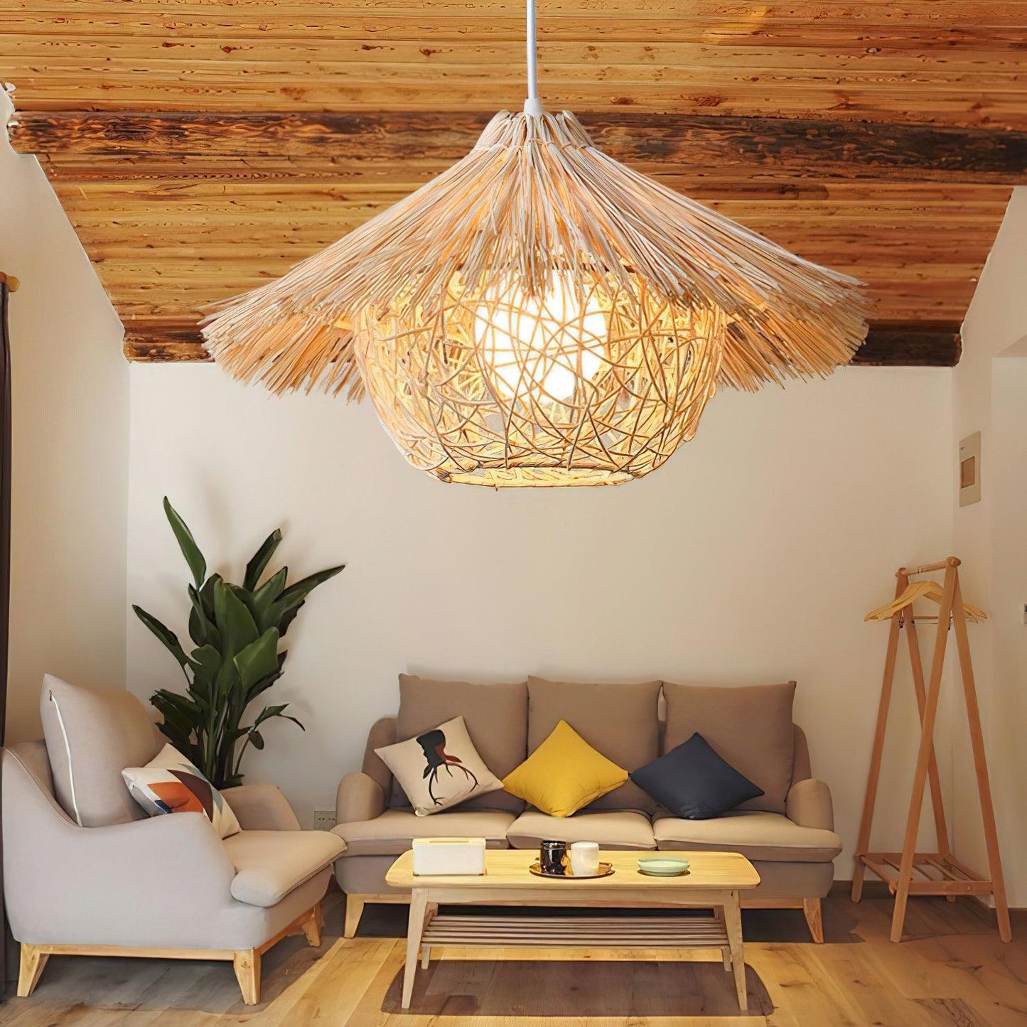 Straw Hat Hanging light Pendant Light