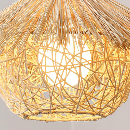 Straw Hat Hanging light Pendant Light