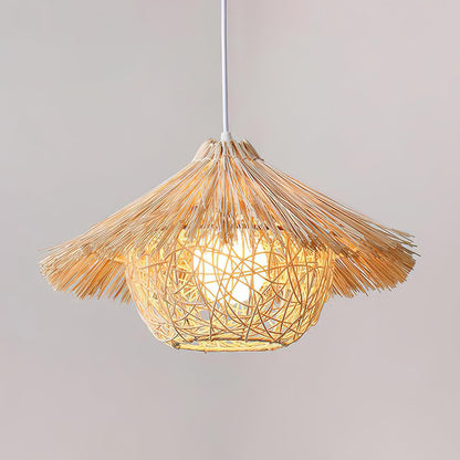 Straw Hat Hanging light Pendant Light