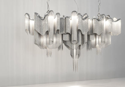 Stream Chain Gasolier Chandelier