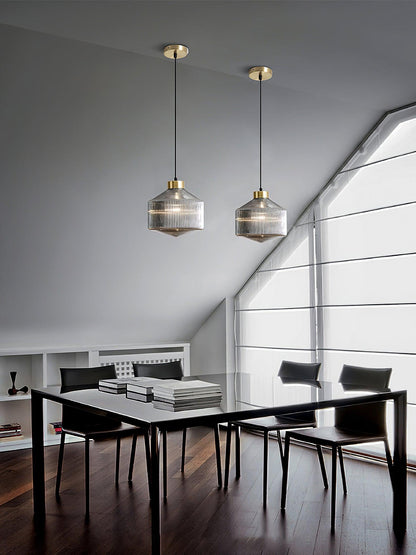 Striped Spinning Top Droplight Pendant Light