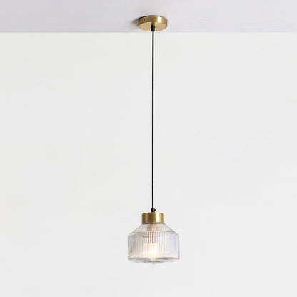 Striped Spinning Top Droplight Pendant Light