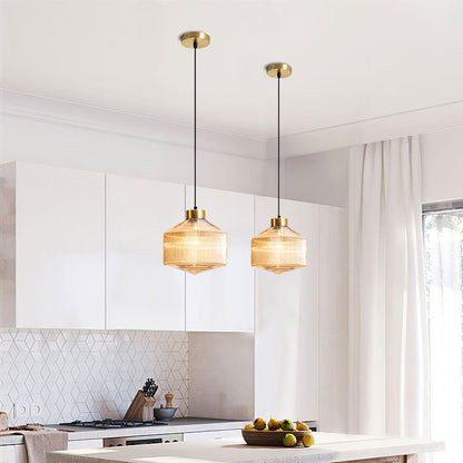 Striped Spinning Top Droplight Pendant Light