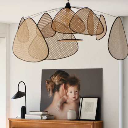 Screen Cannage chandelier Suspension