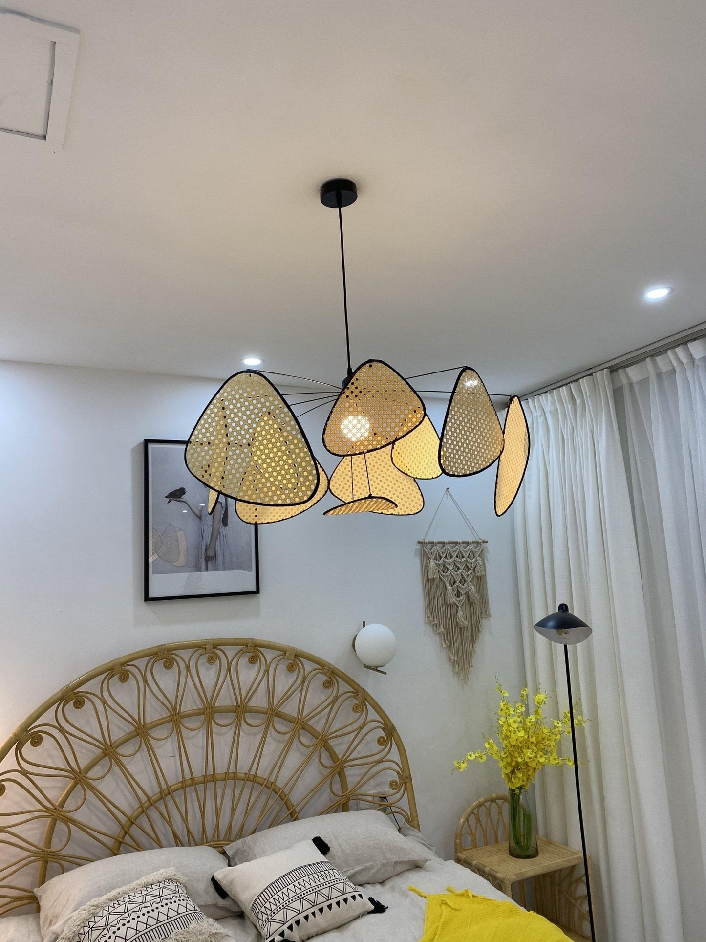 Screen Cannage chandelier Suspension