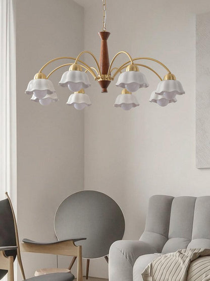 Swedish Modern Brass Ceiling fixture Chandelier