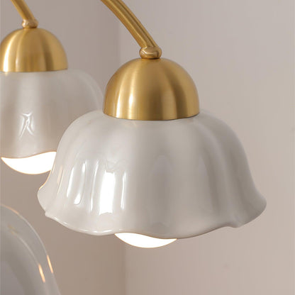 Swedish Modern Brass Ceiling fixture Chandelier