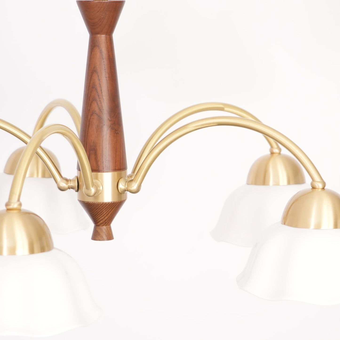 Swedish Modern Brass Ceiling fixture Chandelier