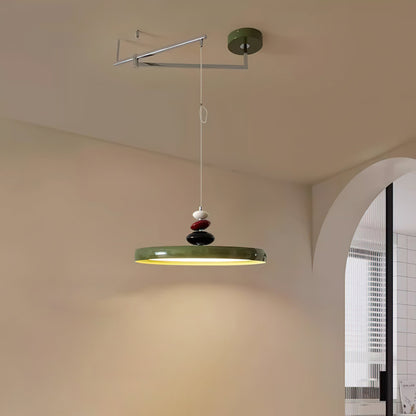 Swing Arm Stone Hanging light Pendant Light