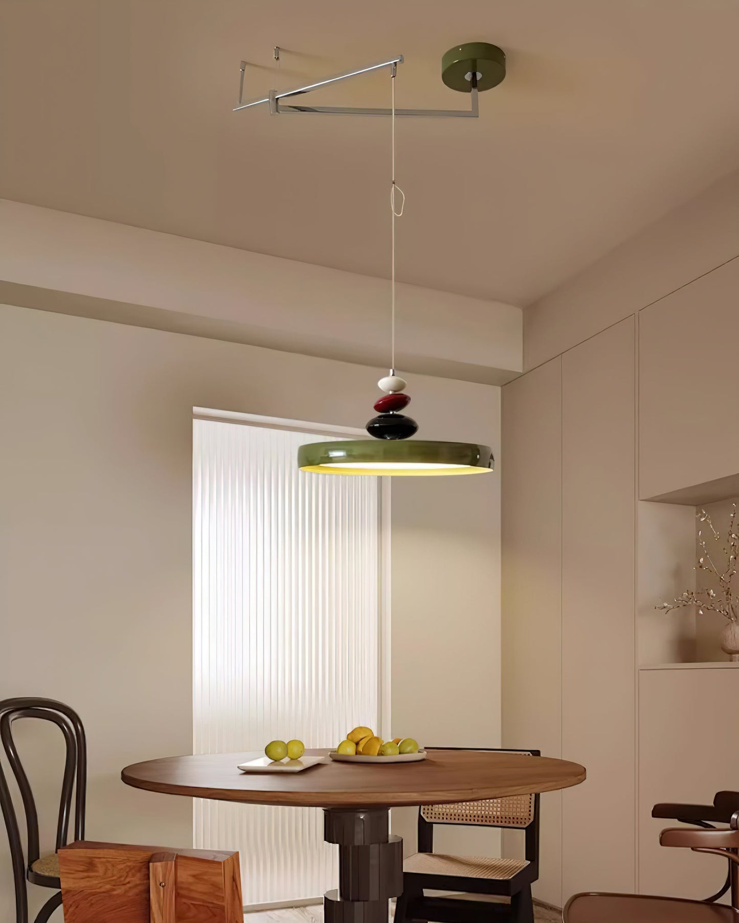 Swing Arm Stone Hanging light Pendant Light