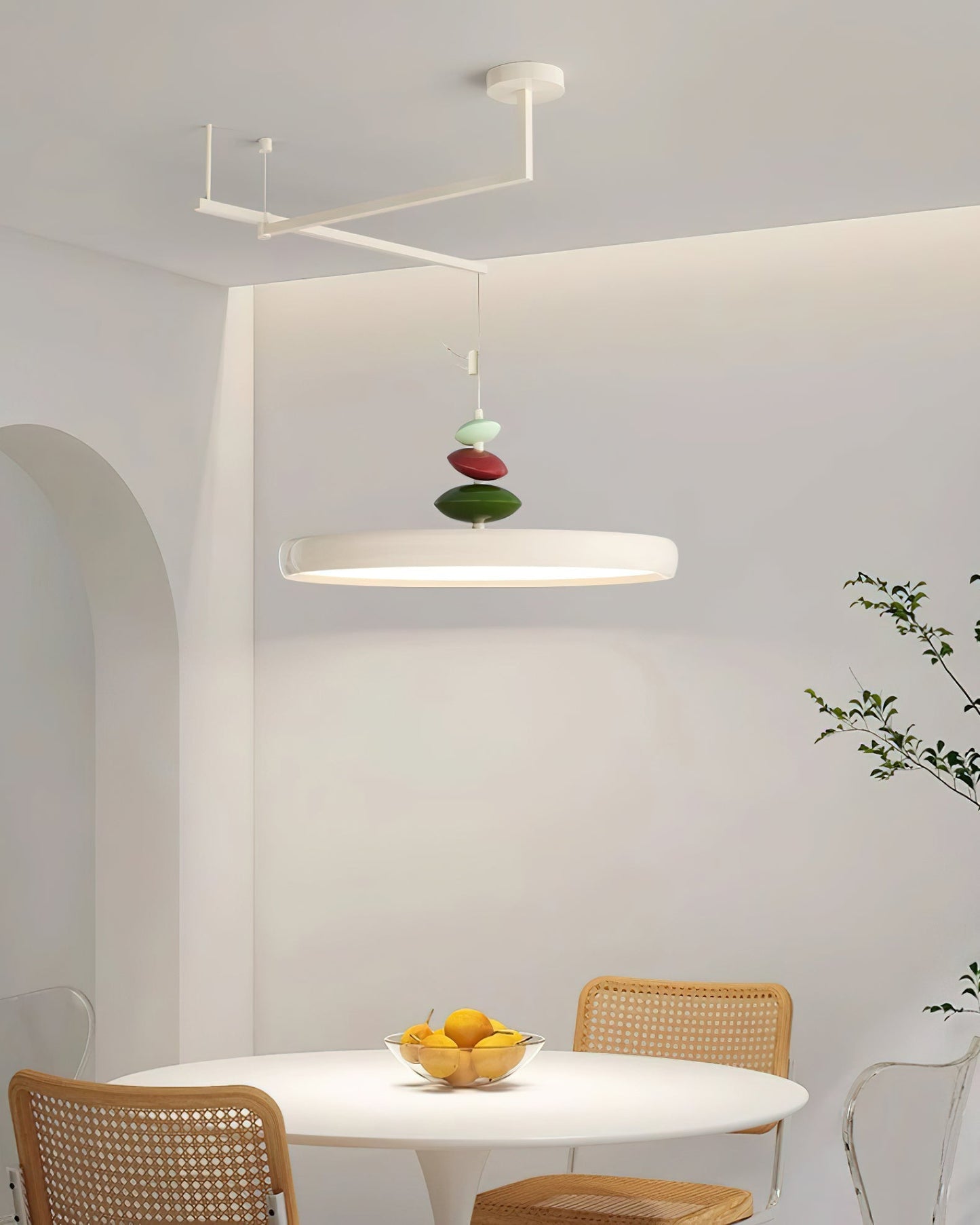 Swing Arm Stone Hanging light Pendant Light