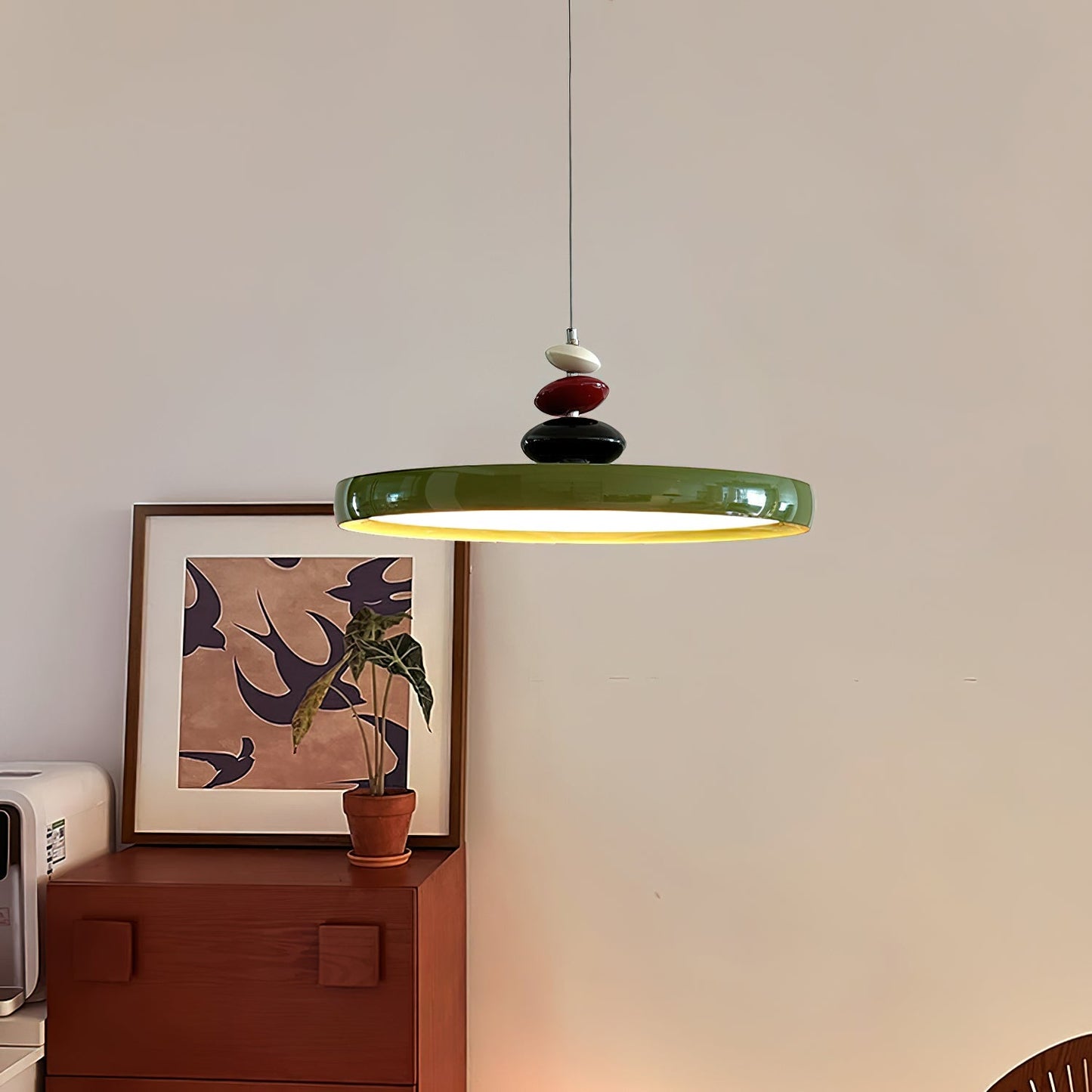 Swing Arm Stone Hanging light Pendant Light