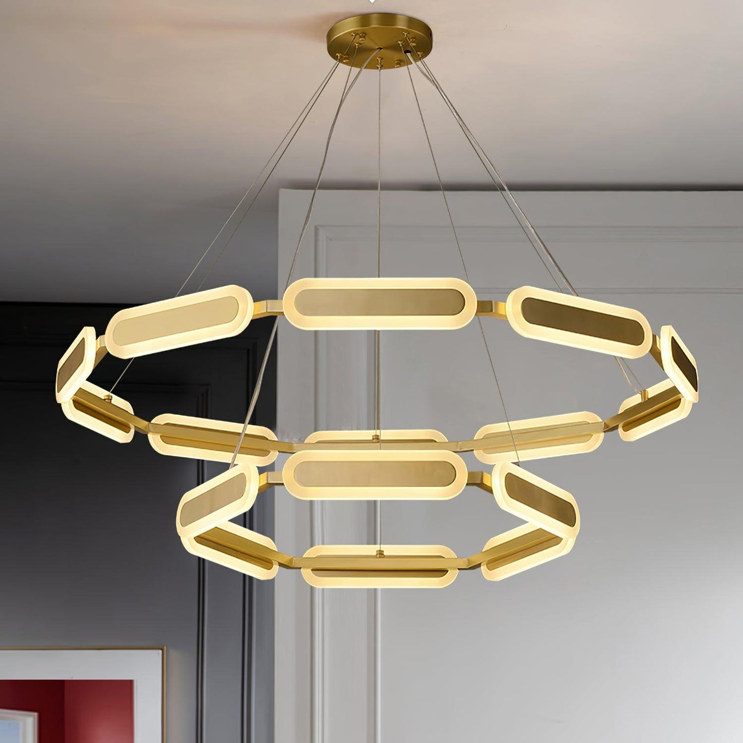 Swirl Crown Chandelier