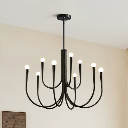 Swoop Arm Gasolier Chandelier