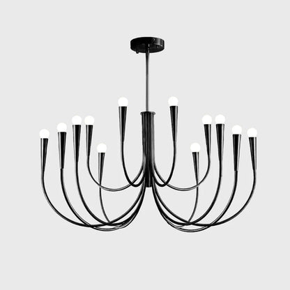 Swoop Arm Gasolier Chandelier