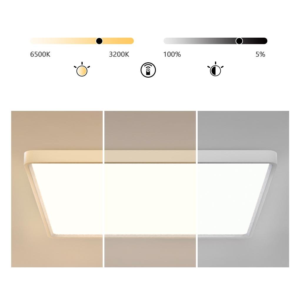 Soft White Flat Flush Mount Ceiling Light